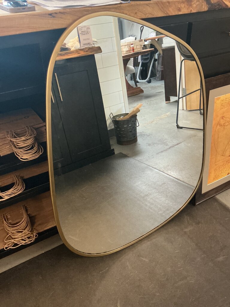 Four hands Nova Mirror- Antique Brass