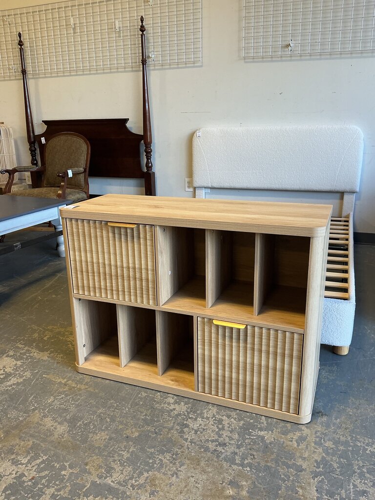 Wood Veneer Entertainment Console