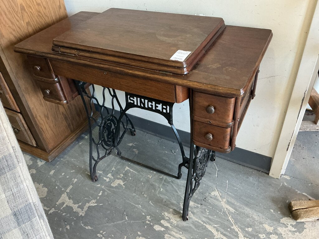 Vintage Singer Sewing Table (No Machine)
