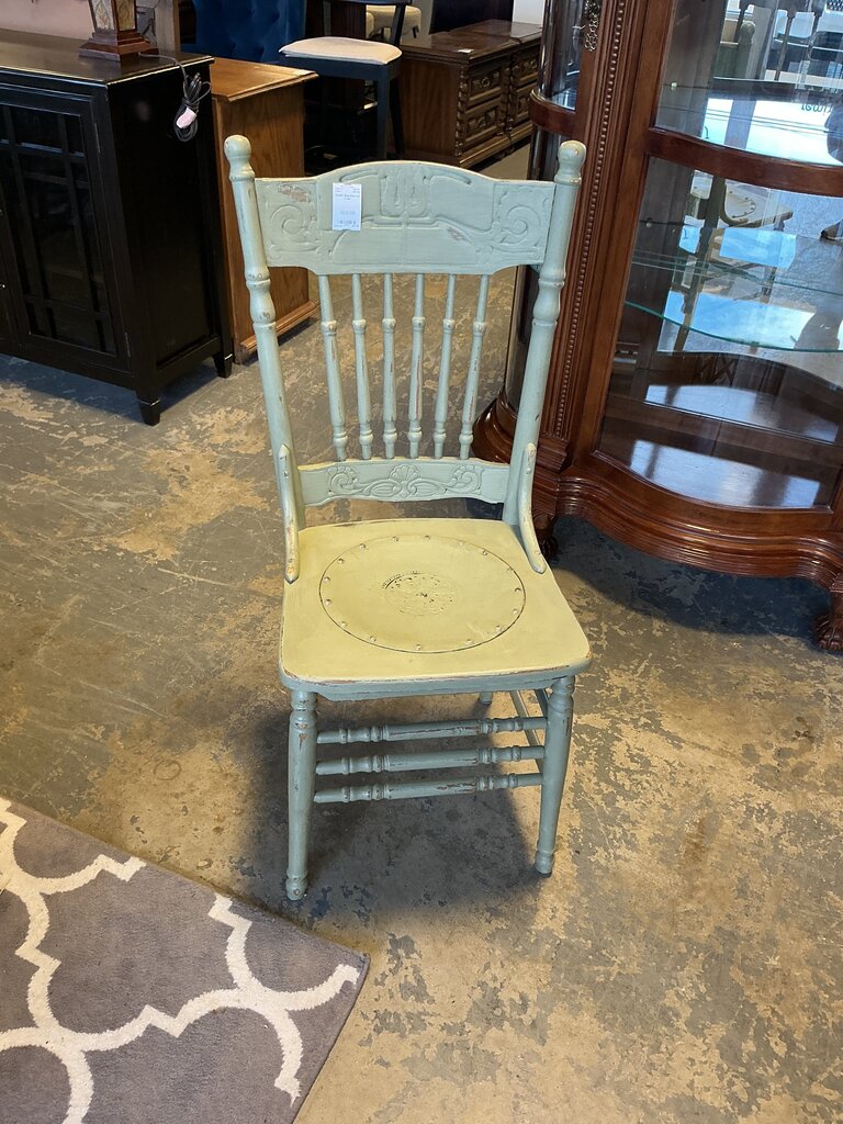 Blue Painted Chair