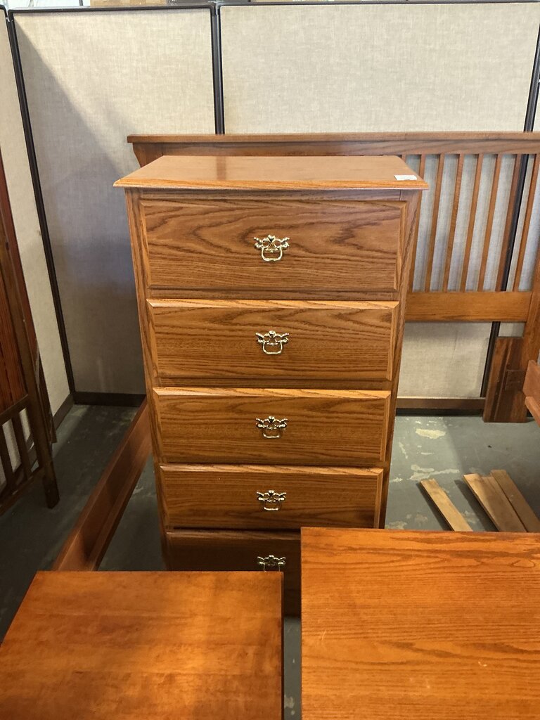 Laminate 5 Drawer Chest (As-Is)