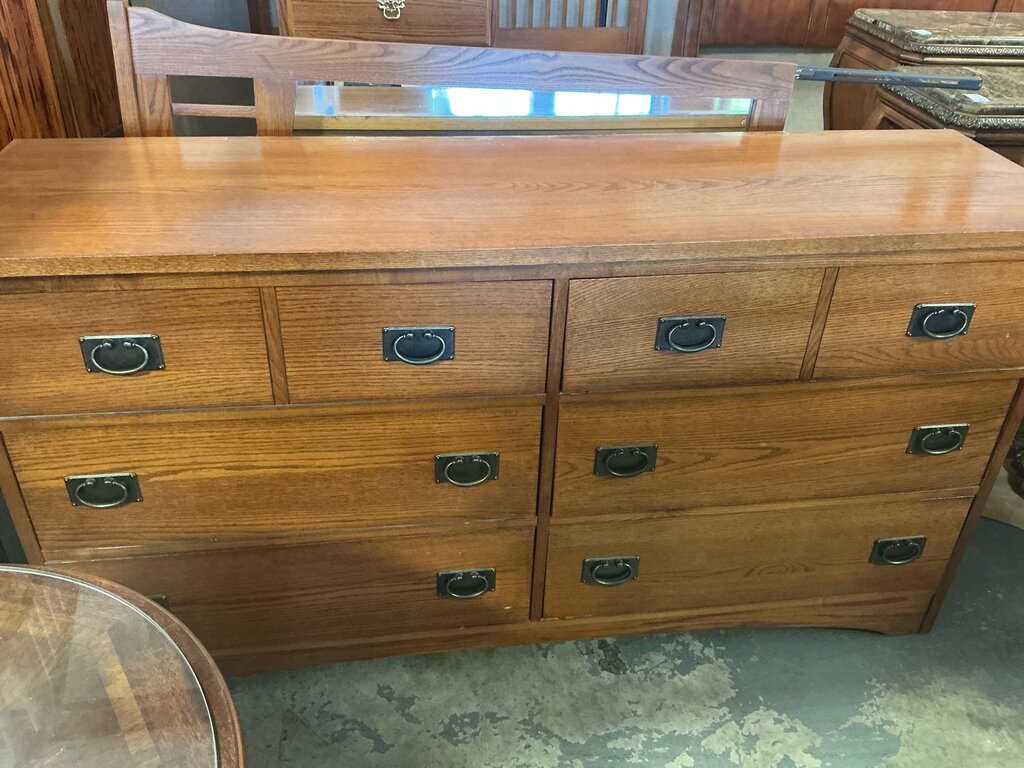Craftsmen 8 Drawer Dresser w/ Mirror