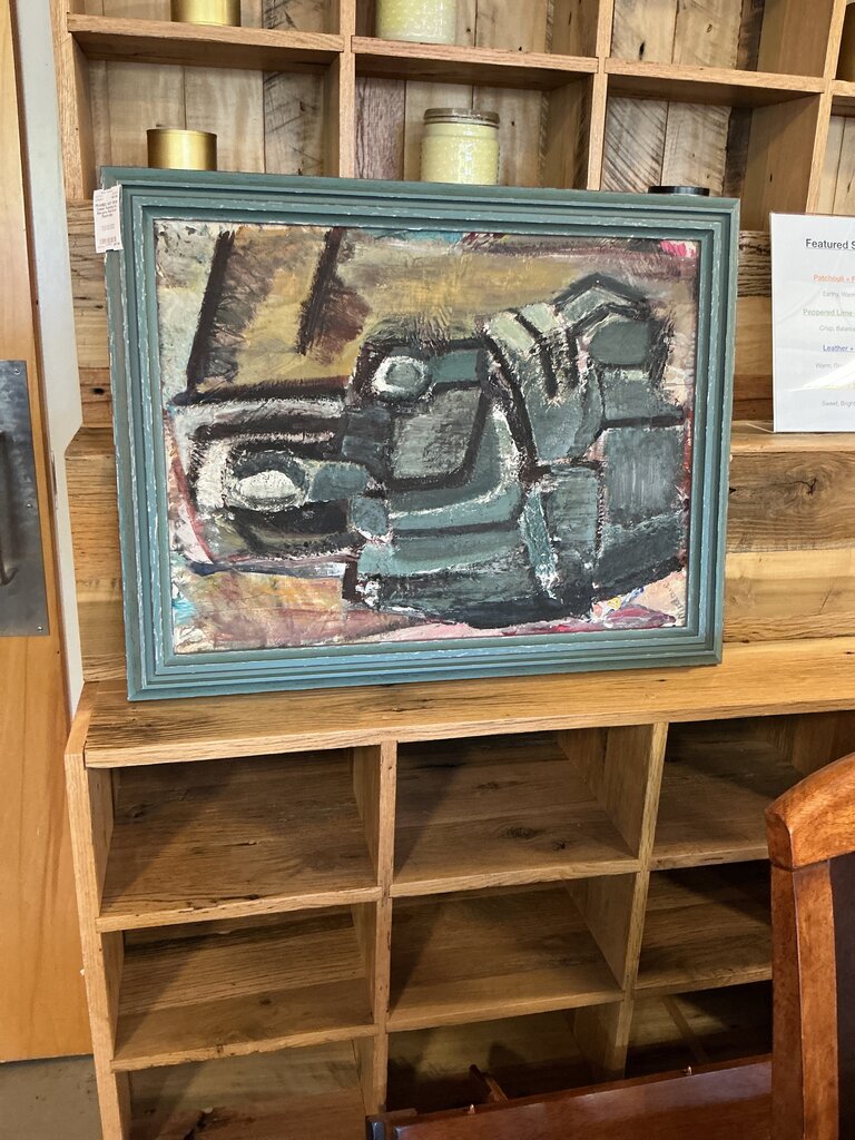 MCM Cubist Painting by Marjorie Marlowe (Nashville)