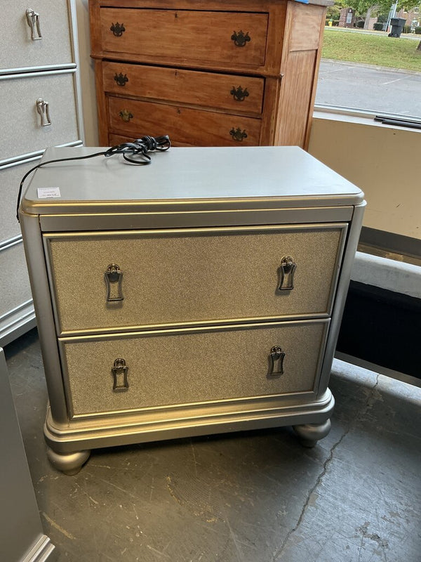 Silver 2 Drawer Chest