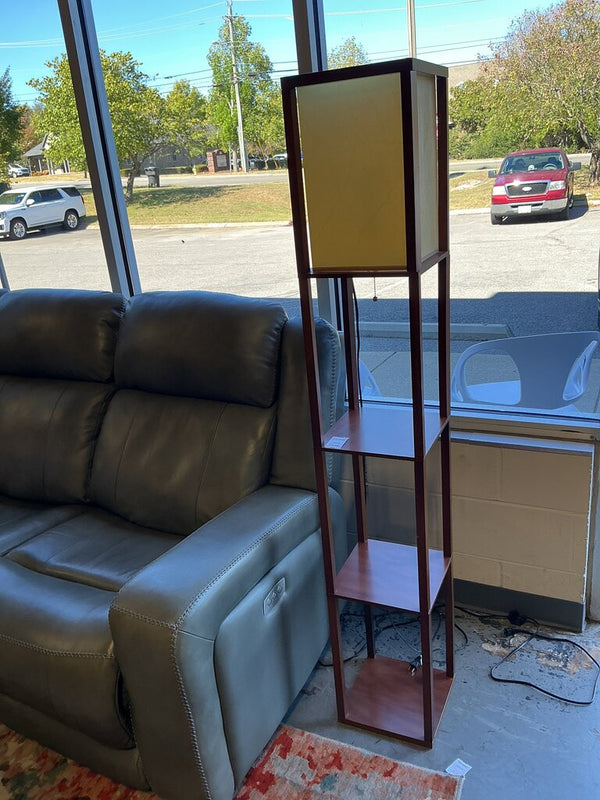 Faux Wood Floor Lamp