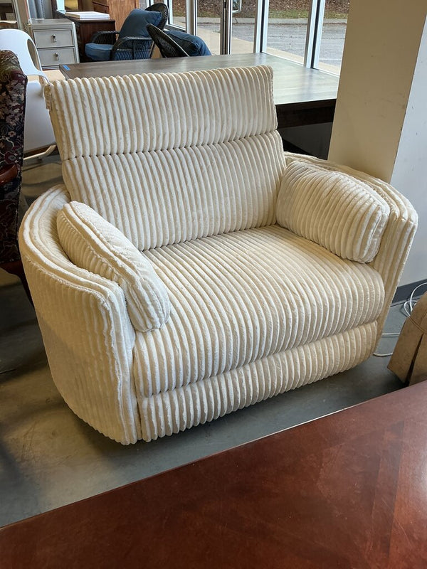 Radius Chair & a Half Power Glider Recliner- Ivory