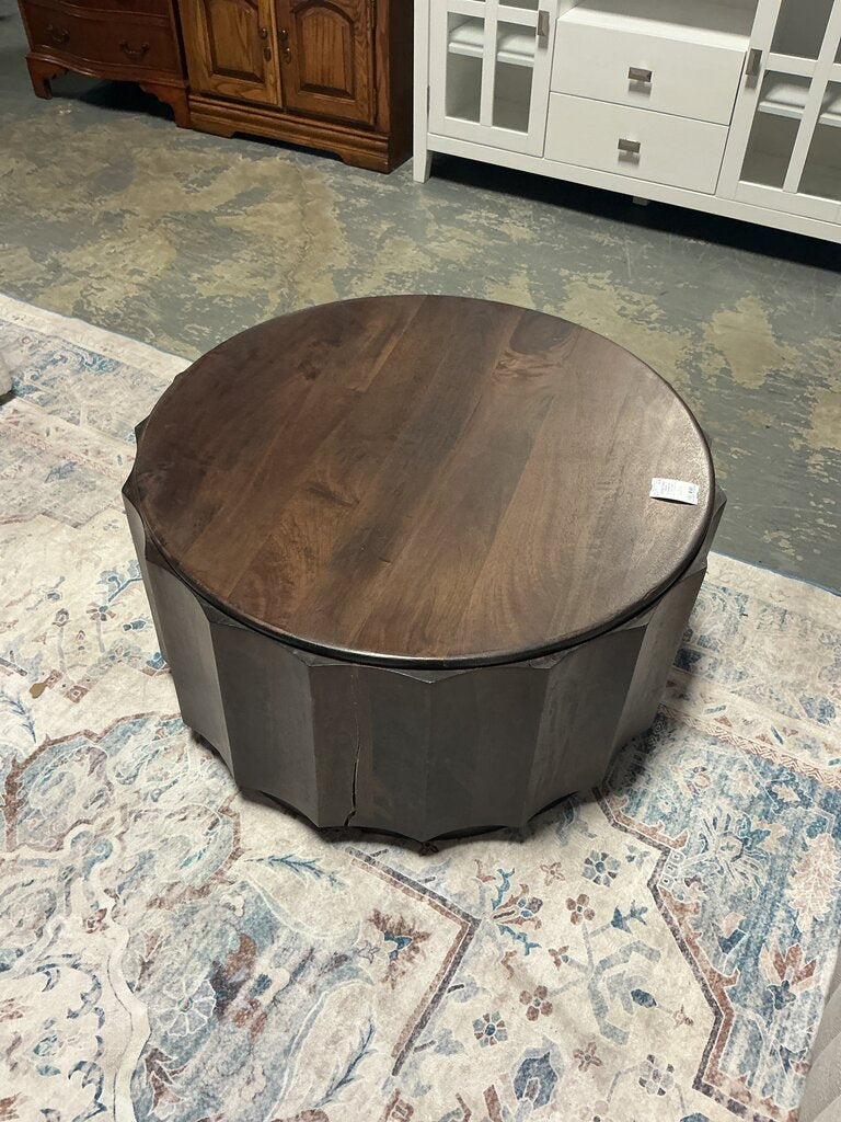 Trenton Contemporary Coffee Table- Walnut Brown (As-Is)