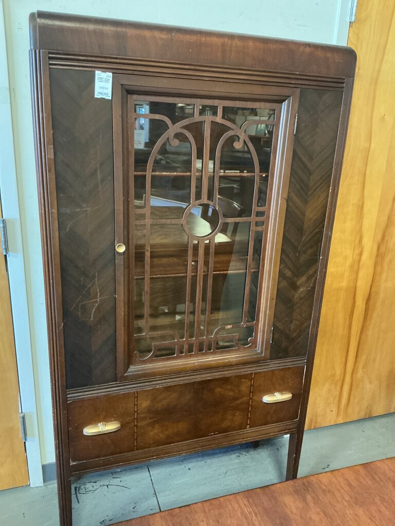 Vintage Art Deco Display Cabinet (As-Is)